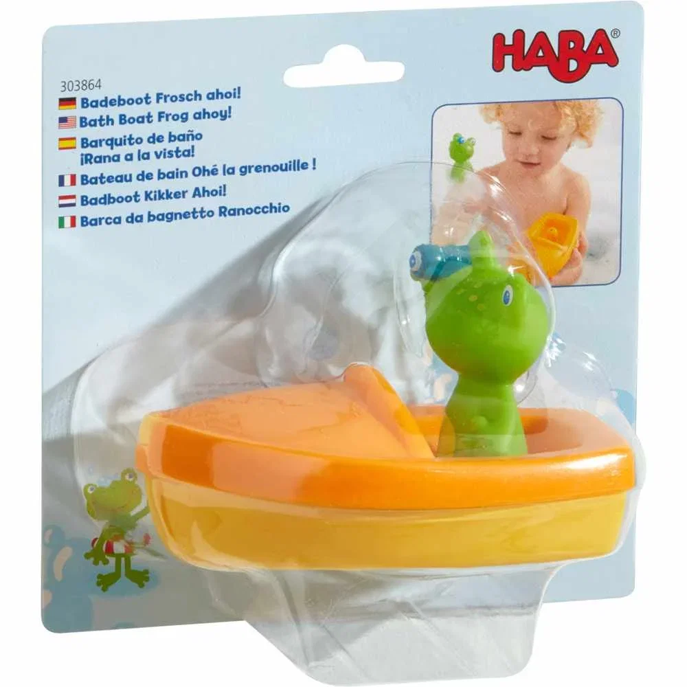 Jucarie pentru baie - Barcuta Sailor Frog! Ahoy! HABA 18 luni+ [2]