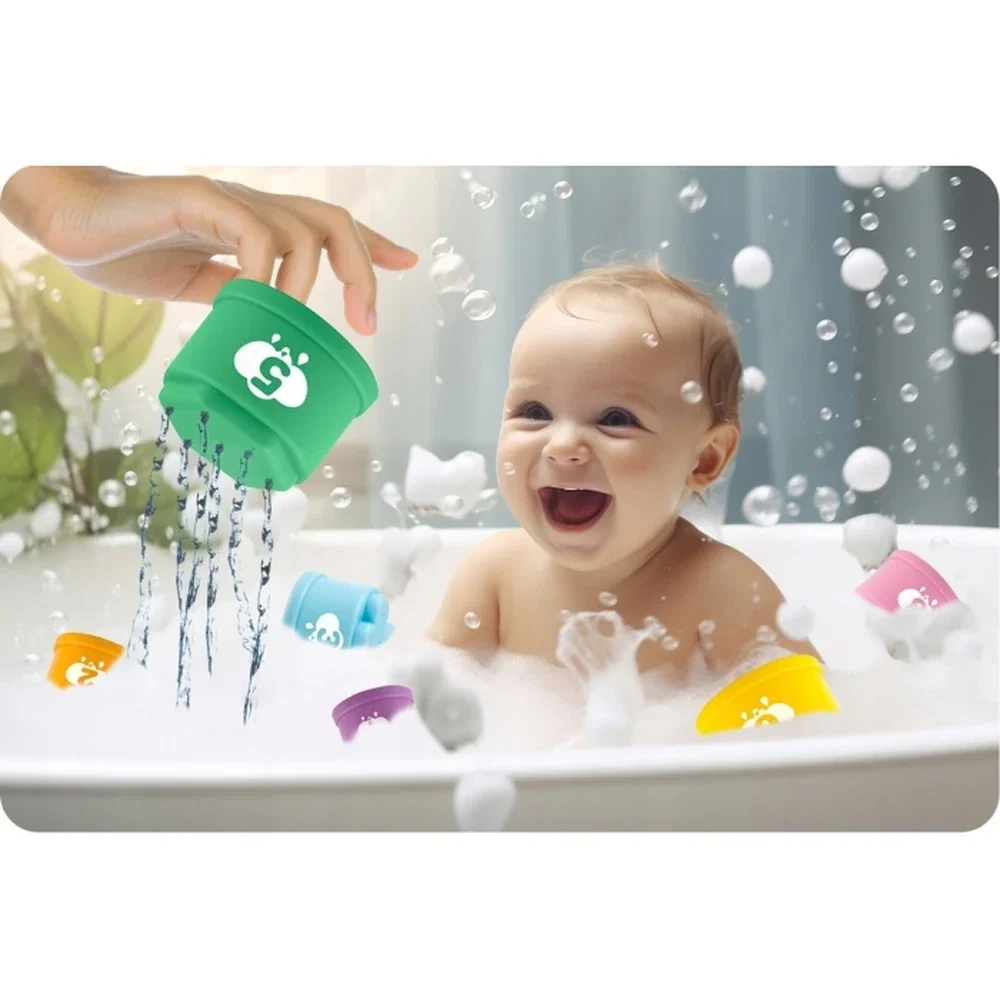 Jucarie pentru baie in forma de turn cu cifre Ricokids 10 luni+ [1]