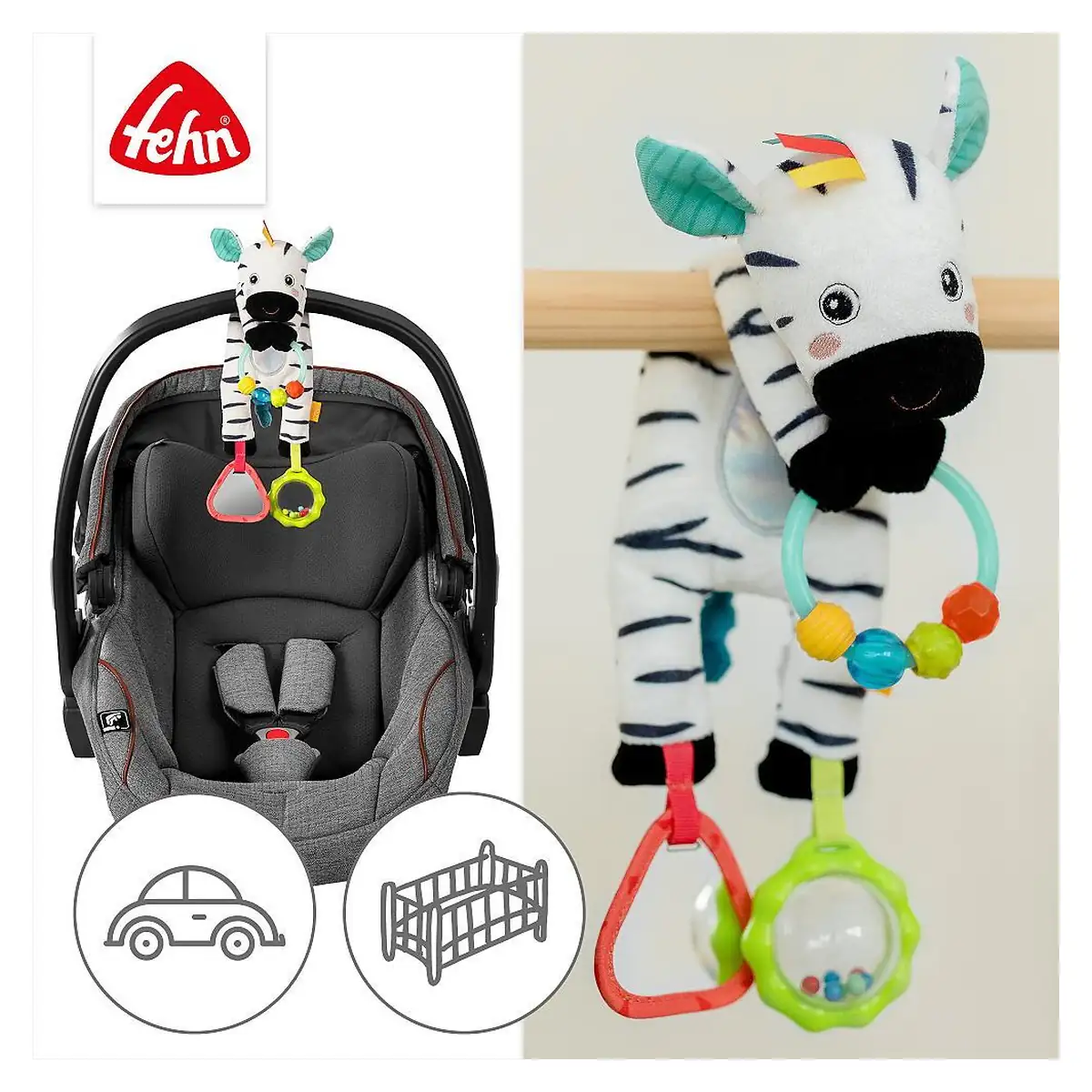 Jucarie senzoriala bebelusi - Zebra Fehn 0 luni+ [3]
