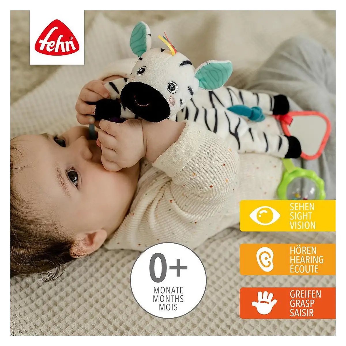 Jucarie senzoriala bebelusi - Zebra Fehn 0 luni+ [1]