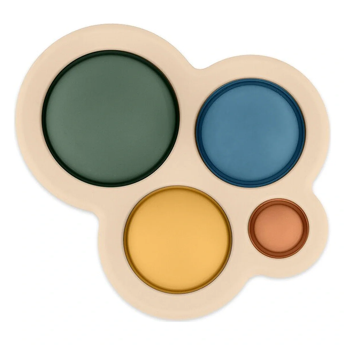 Jucarie senzoriala, Petite&Mars, Chill out, Din silicon, 11 cm, 6 luni+, Verde [1]