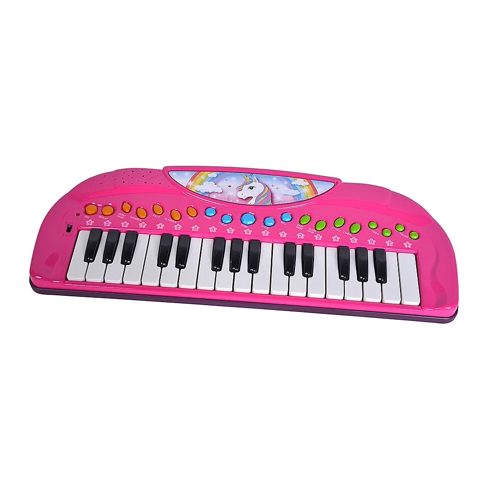 Jucarii muzicale - Jucarie Simba Orga My Music World Unicorn cu 32 clape 3 ani