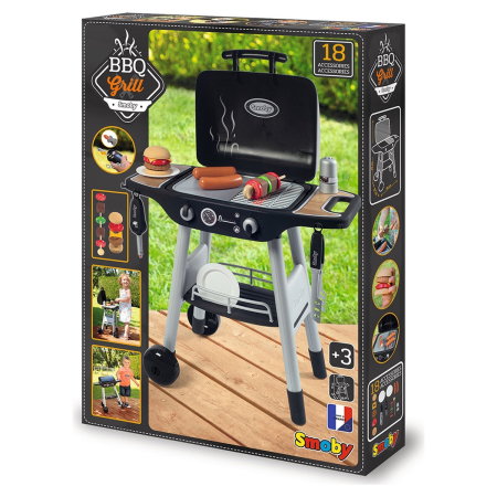 Jucarie Smoby Gratar BBQ cu 18 accesorii 3 ani + [12]
