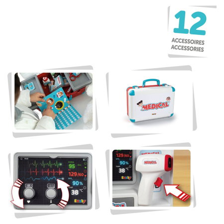 Jucarie Smoby Trusa doctor Medical Case 3 ani + [2]