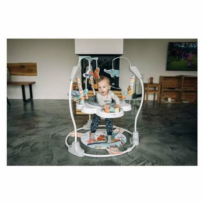 Jumper interactiv, FreeON, Jump&Play, Pana la 11 kg, Cu jucarii, Cu sunete si lumini, Multicolor 0 luni+ [6]