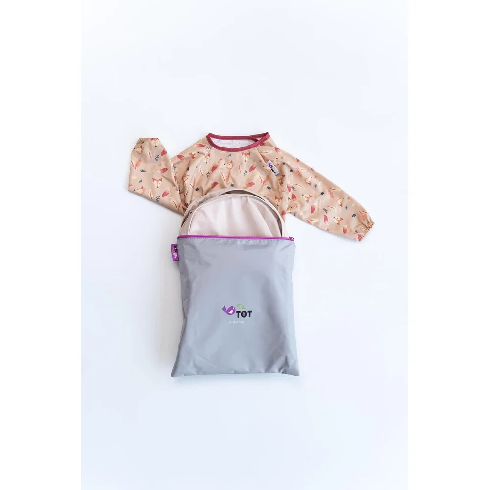 Bavete - Kit hranire - Baveta si tava (Vulpite) TIDY TOT 24 luni