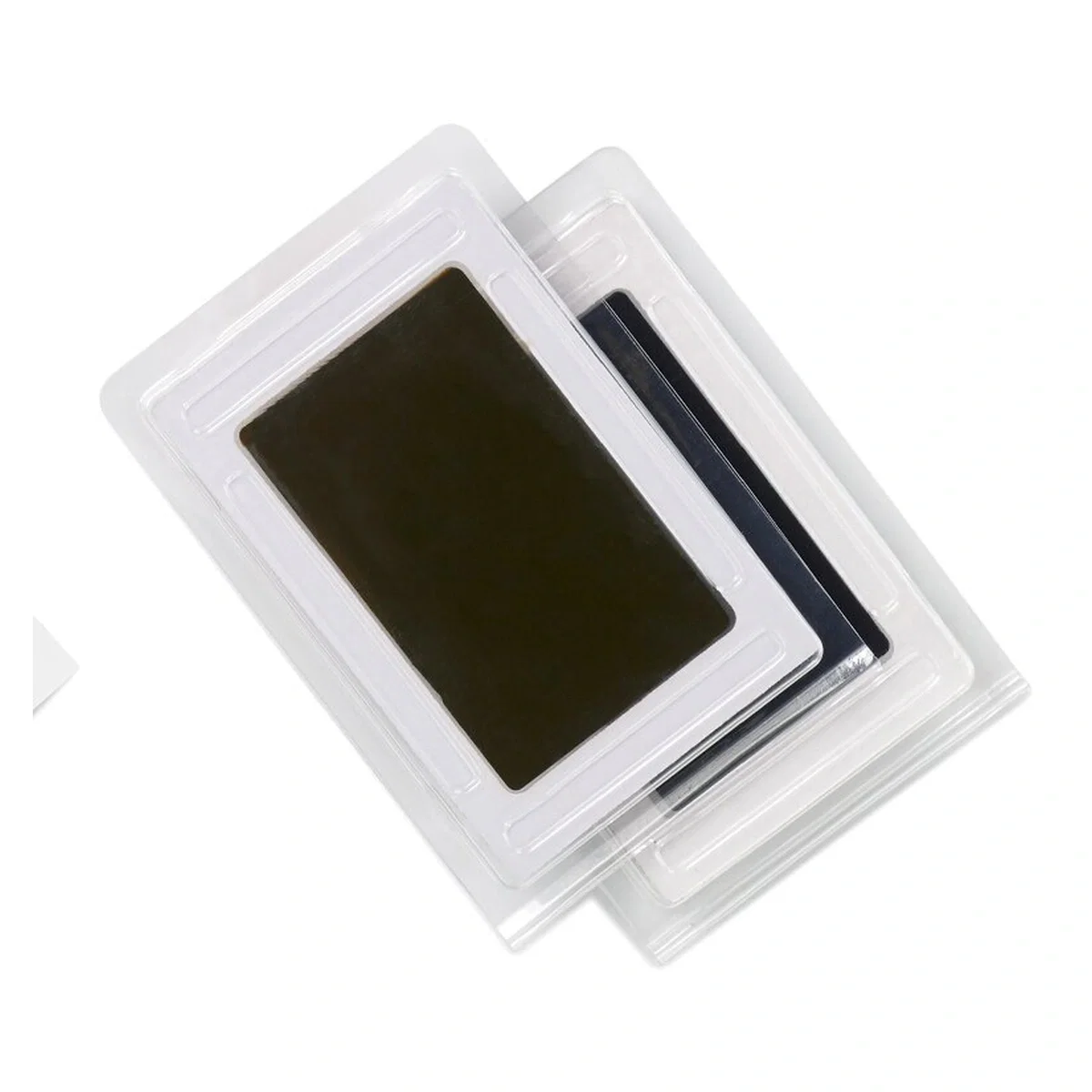 Kit rama foto tripla, Jane, Cu cerneala pentru manuta si piciorus, Non-toxic, White 0 luni [2]
