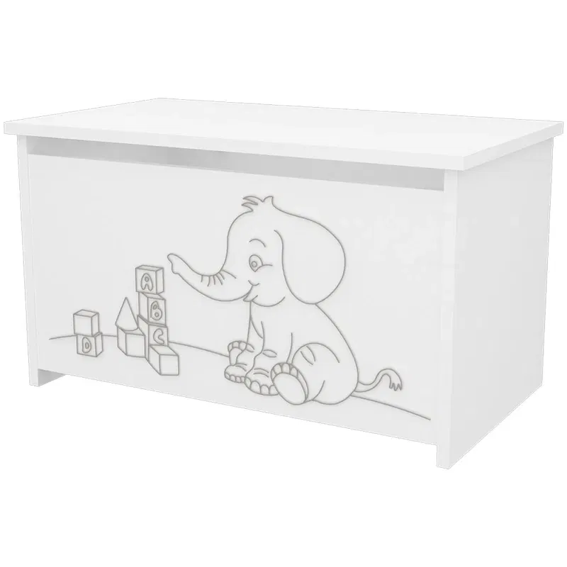 Mobilier organizare jucarii - Lada de depozitare Matei alb
