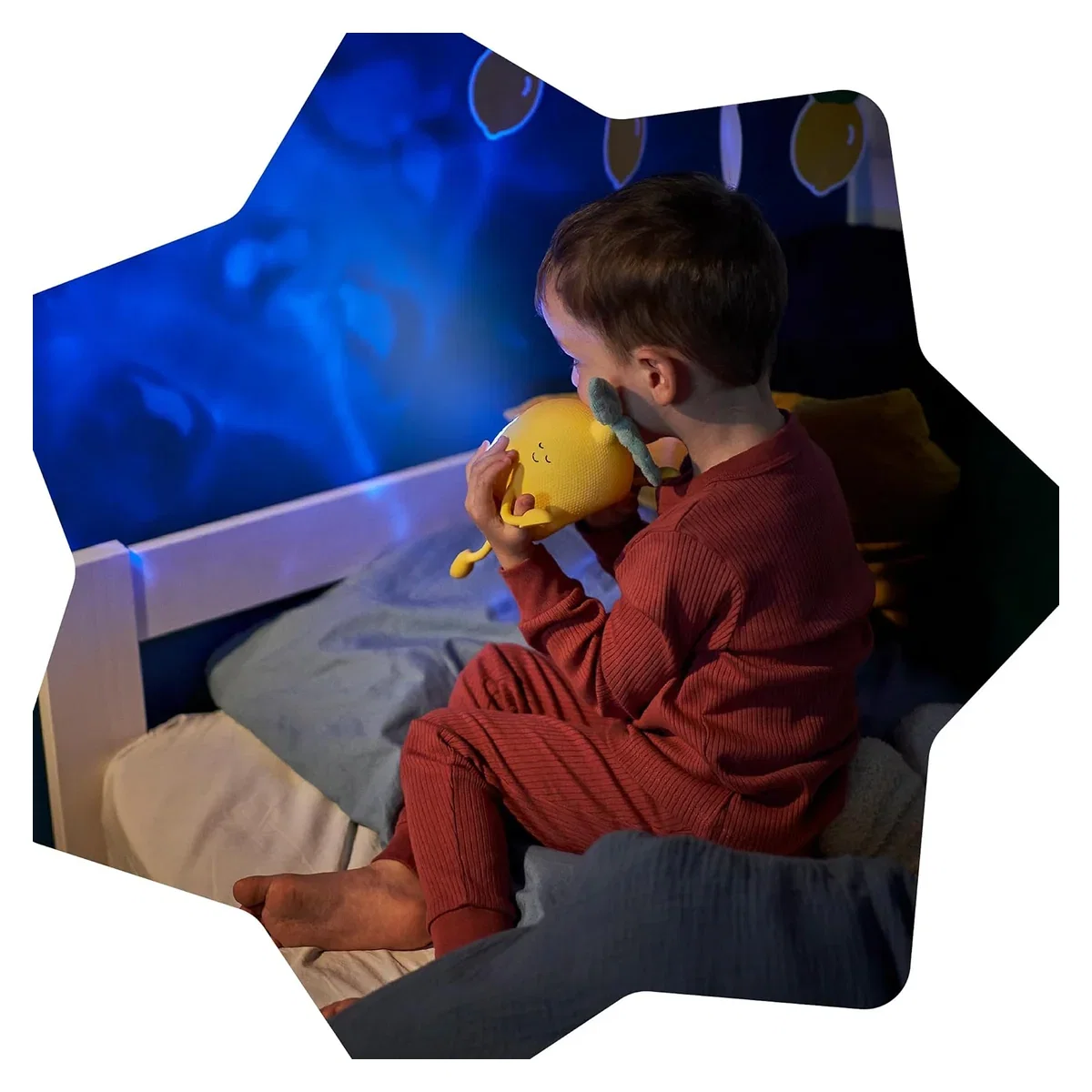 Lampa de veghe Basile in forma de lamaie cu proiectii si sunete linistitoare Badabulle [1]