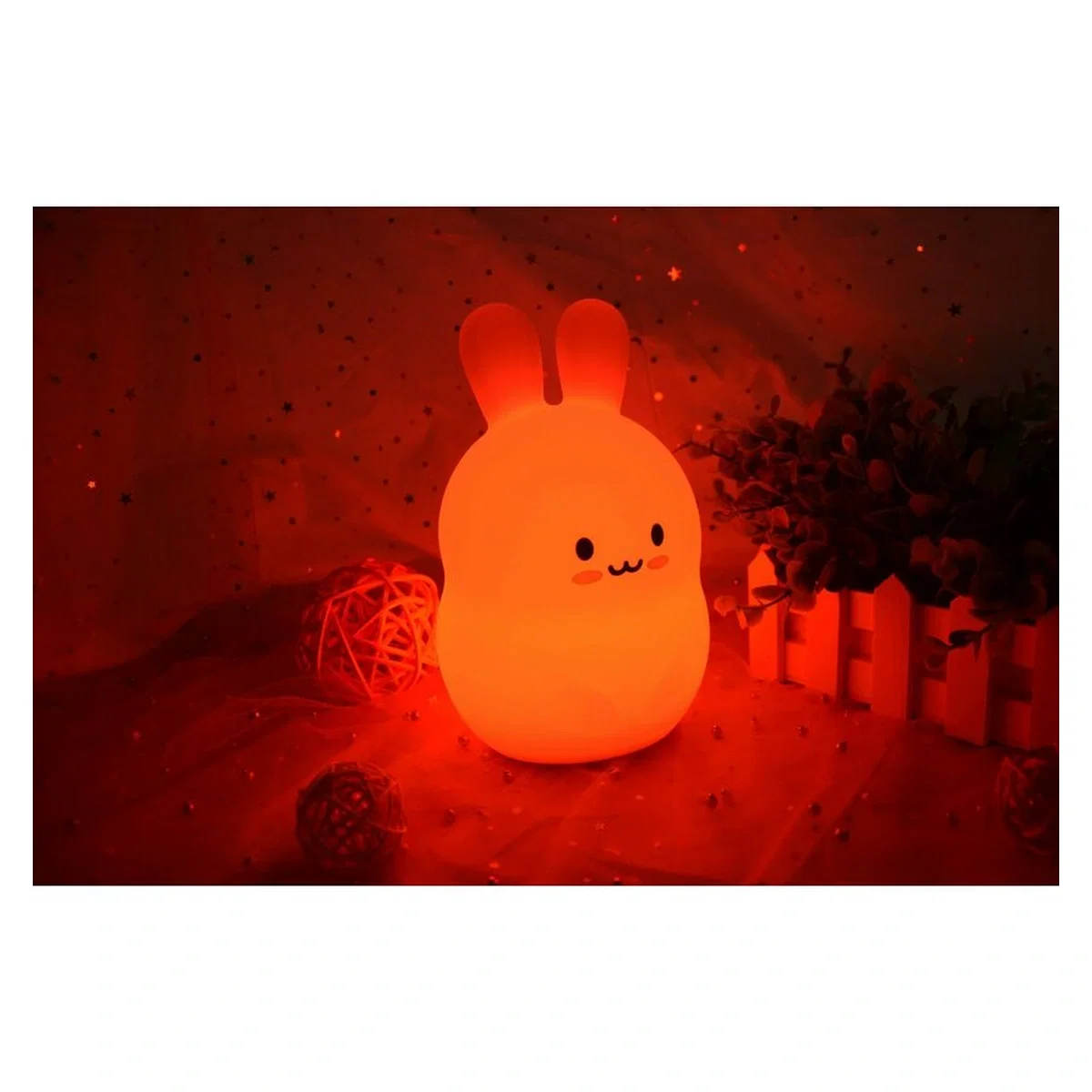 Lampa de veghe, FreeON, Silicon moale, Cu telecomanda si cablu USB, Cu 9 culori diferite si cronometru, Owl 0 luni+ [13]