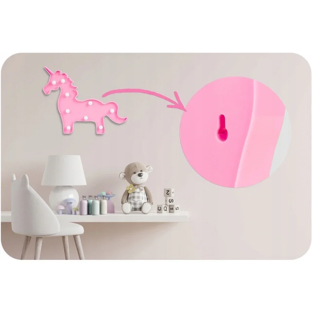 Lampa de veghe in forma de unicorn Nukido - Roz [3]