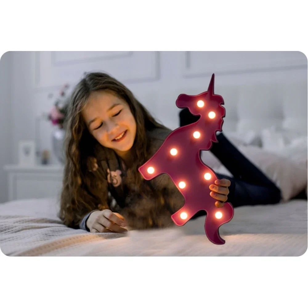 Lampa de veghe in forma de unicorn Nukido - Roz [4]