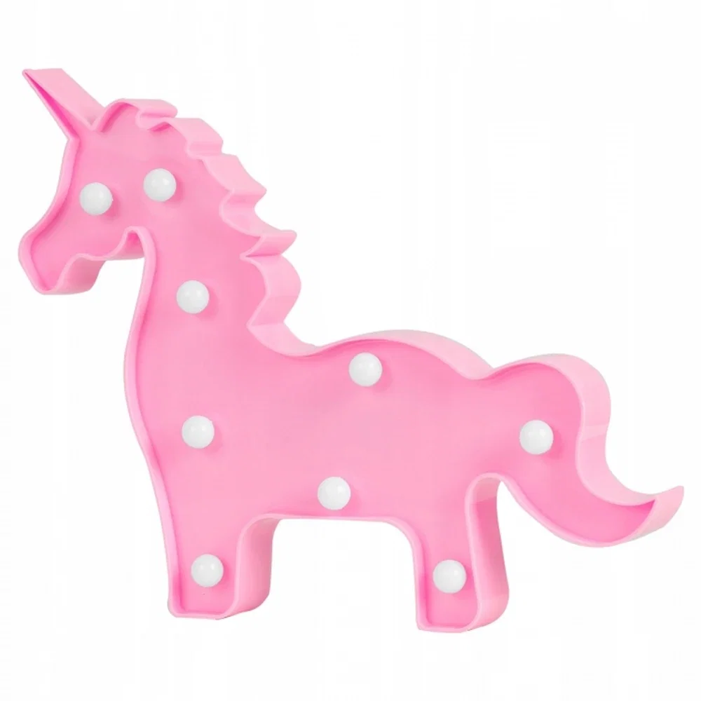 Lampi de veghe - Lampa de veghe in forma de unicorn Nukido - Roz