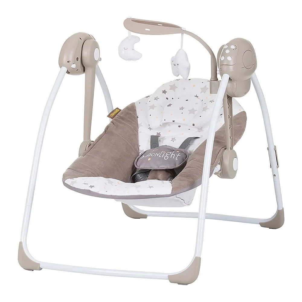 Camera copilului - Leagan electric Chipolino Moonlight macadamia 6 luni