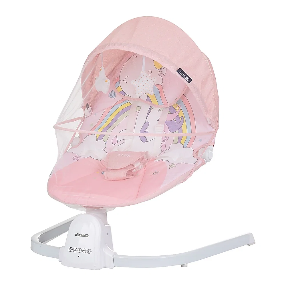 Balansoare si leagane bebelusi - Leagan electric Chipolino Oasis, Pink 6 luni