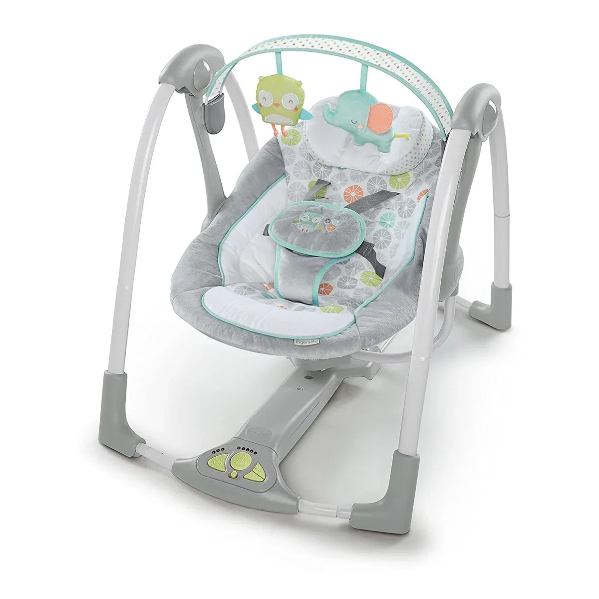 Leagan portabil Ingenuity Swing 'n Go Portable Swing™ - Hugs & Hoots™ [2]