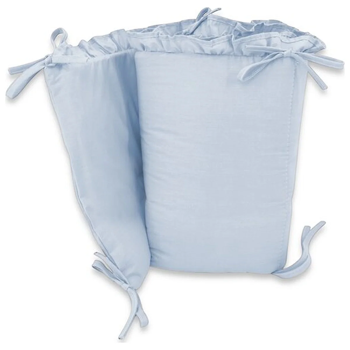Lenjerie patut cu 3 piese, MimiNu, Pentru patut 120x60 cm, volanase, protectie laterala, bumbac certificat, Colectia [3]