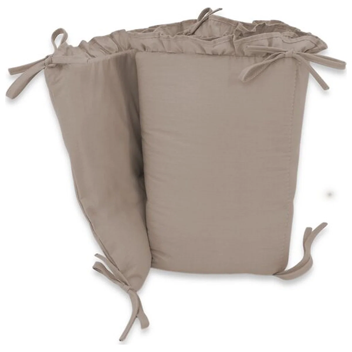 Lenjerie patut cu 3 piese, MimiNu, Pentru patut 120x60 cm, volanase, protectie laterala, bumbac certificat, Colectia [2]