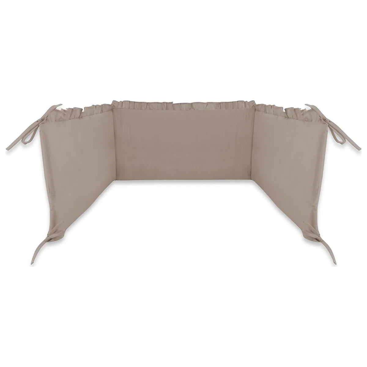 Lenjerie patut cu 3 piese, MimiNu, Pentru patut 120x60 cm, volanase, protectie laterala, bumbac certificat, Colectia [3]