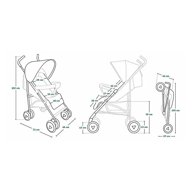 Lionelo - Carucior sport Elia Oslo, Cu husa de picioare, Cu plasa de tantari, Conform cu standardul european de [10]