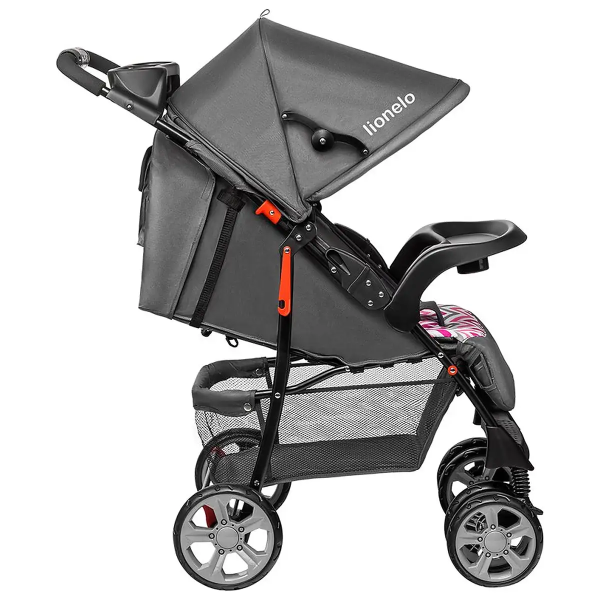 Lionelo - Carucior sport Emma Plus, Cu tavita, 2 Suporturi pentru pahar, Geanta accesorii, Conform cu standardul [8]