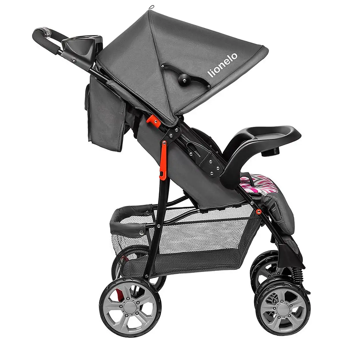 Lionelo - Carucior sport Emma Plus, Cu tavita, 2 Suporturi pentru pahar, Geanta accesorii, Conform cu standardul [6]