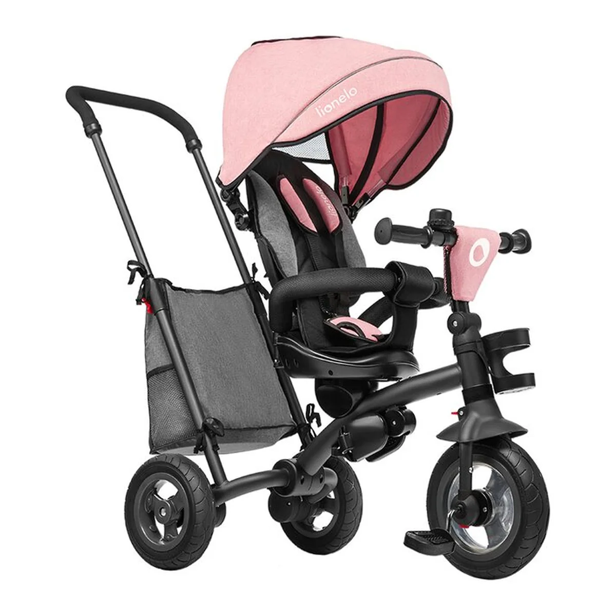 Lionelo - Tricicleta Tris, Mecanism de pedalare libera, Suport picioare, Control al directiei, Scaun reversibil, Rotire [7]