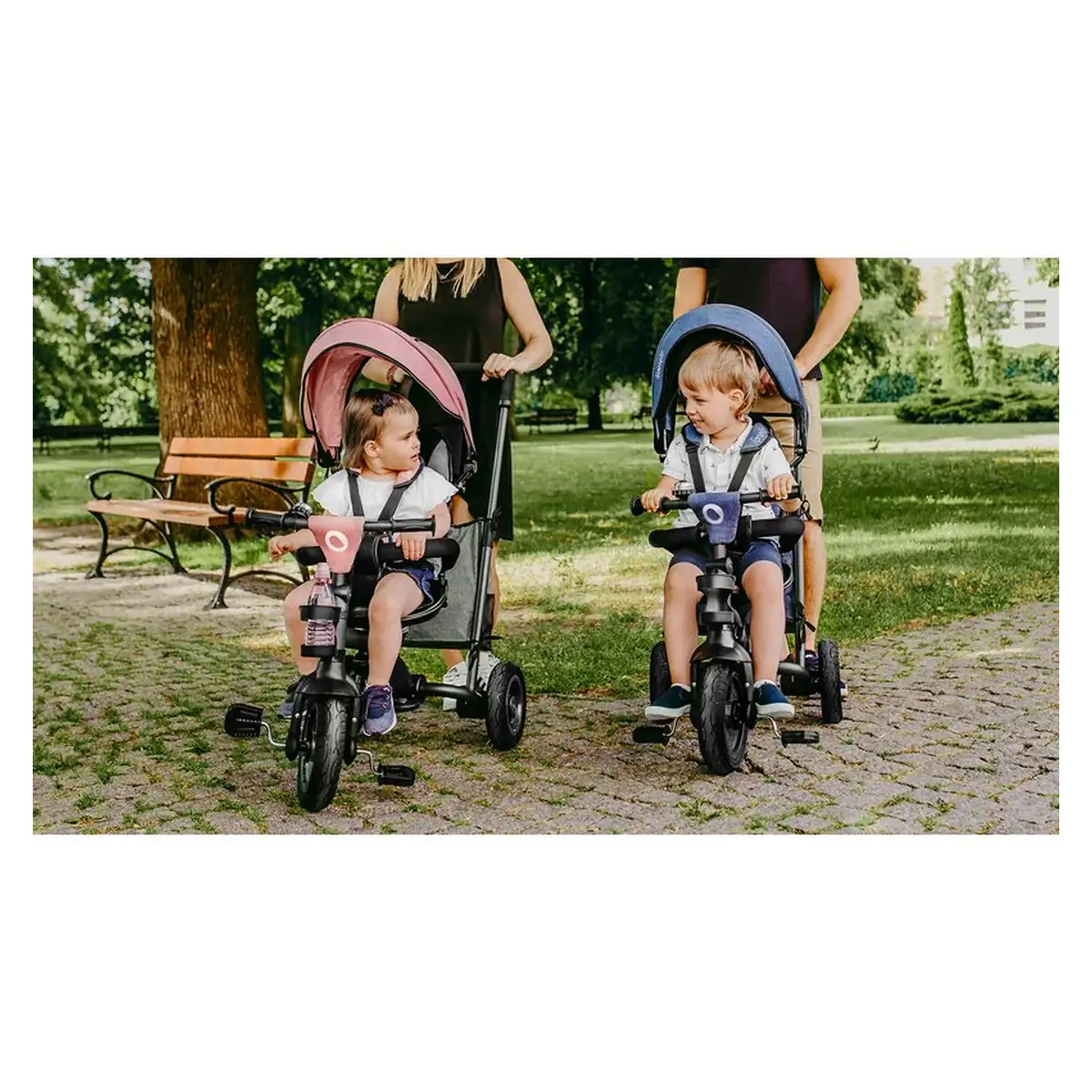 Lionelo - Tricicleta Tris, Mecanism de pedalare libera, Suport picioare, Control al directiei, Scaun reversibil, Rotire [30]