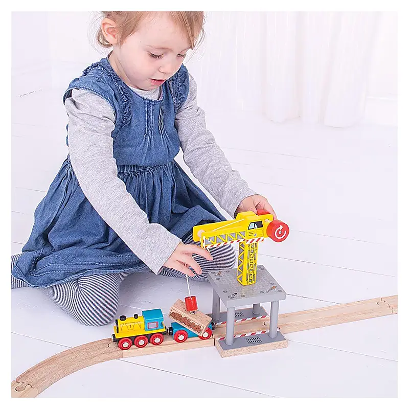 Macara din lemn BIGJIGS Toys 3 ani+ [2]