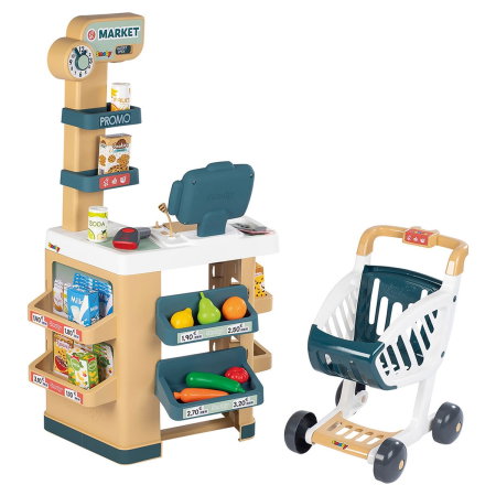 Supermarket - Magazin Smoby Market cu 34 accesorii 3 ani
