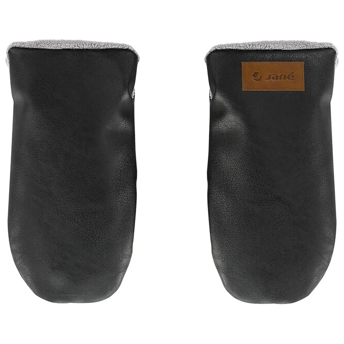 Manusi magnetice pentru carucior, Jane, Pentru vremea rece, Interior din fleece si exterior imitatie piele, Black [1]