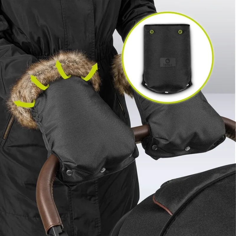 Manusi termice pentru carucior, Lionelo, Universale, Impermeabile, Negru [10]