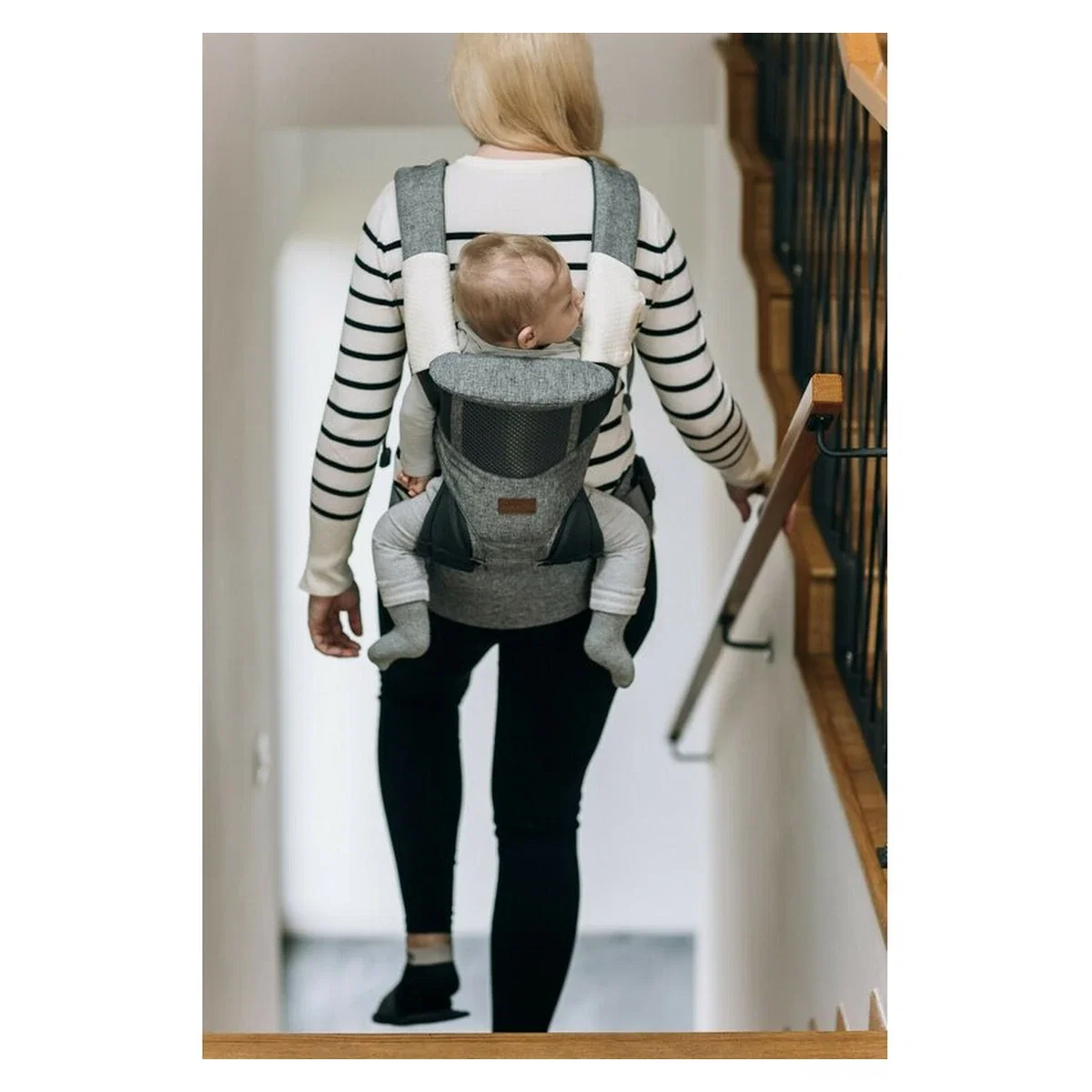 Marsupiu bebe, FreeON, Carry Me, 3 in 1, De la 4 luni pana la 15 kg, Tesatura din plasa 3D, Confortabil si sigur pentru [7]