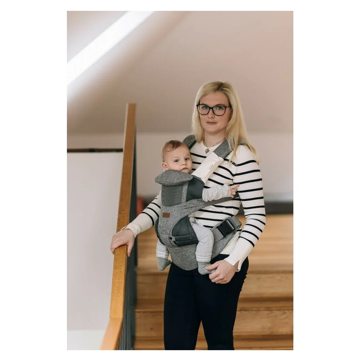 Marsupiu bebe, FreeON, Carry Me, 3 in 1, De la 4 luni pana la 15 kg, Tesatura din plasa 3D, Confortabil si sigur pentru [3]
