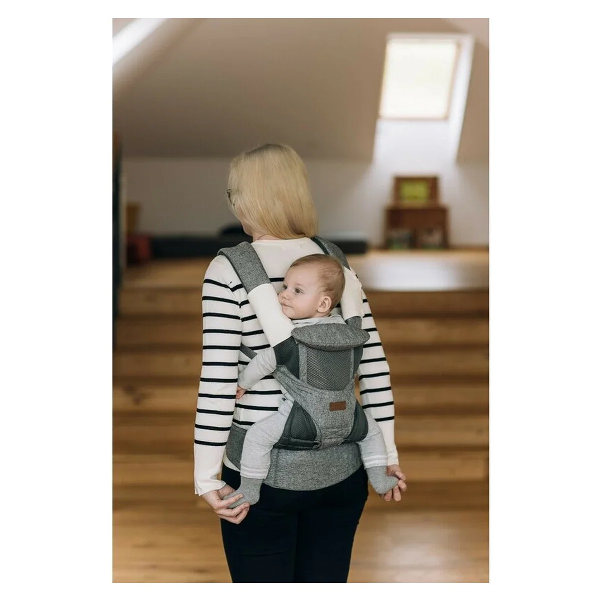 Marsupiu bebe, FreeON, Carry Me, 3 in 1, De la 4 luni pana la 15 kg, Tesatura din plasa 3D, Confortabil si sigur pentru [6]