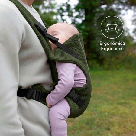 Marsupiu bebe, Jane, Dual Air, Ergonomic, De la nastere pana la 15 Kg, Botanic [4]