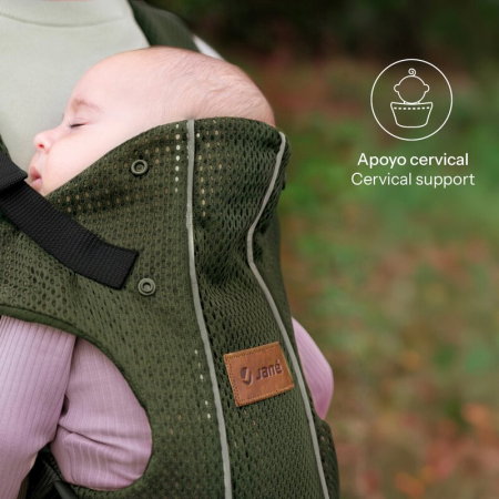 Marsupiu bebe, Jane, Dual Air, Ergonomic, De la nastere pana la 15 Kg, Botanic [5]