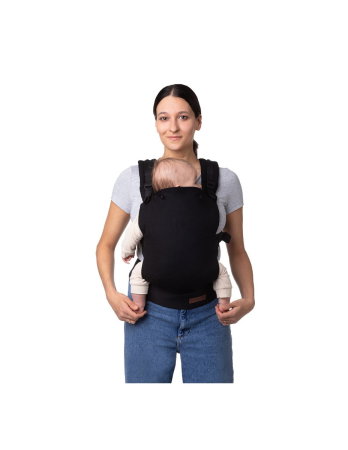 Marsupiu Collet, Momi, ergonomic, din luna a 3-a de viata pana la 15 kg, hipoalergenic, Black [3]