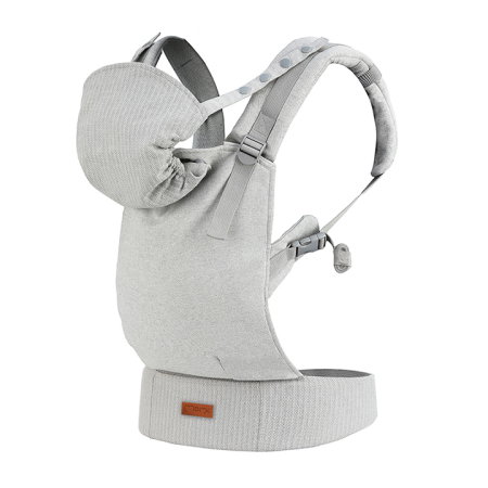 Marsupii si hamuri - Marsupiu Collet, Momi, ergonomic, din luna a 3-a de viata pana la 15 kg, hipoalergenic, Grey