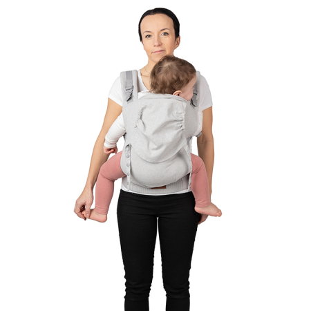 Marsupiu Collet, Momi, ergonomic, din luna a 3-a de viata pana la 15 kg, hipoalergenic, Grey [1]