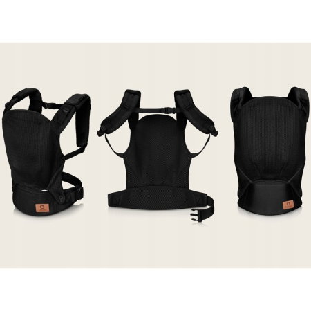 Marsupiu ergonomic, Lionelo, Margareet Air, 3 pozitii de purtare, Certificat de Institutul International pentru Displazie de Sold, 4 luni+, Pana la 20 Kg, Material respirabil 3D Air Mesh, Negru [2]