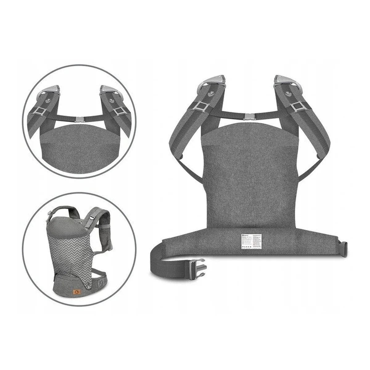 Marsupiu ergonomic Margareet, Cu 3 pozitii de transport, Cu gluga, Pana la 20 Kg, Aprobat de Institutul International [20]