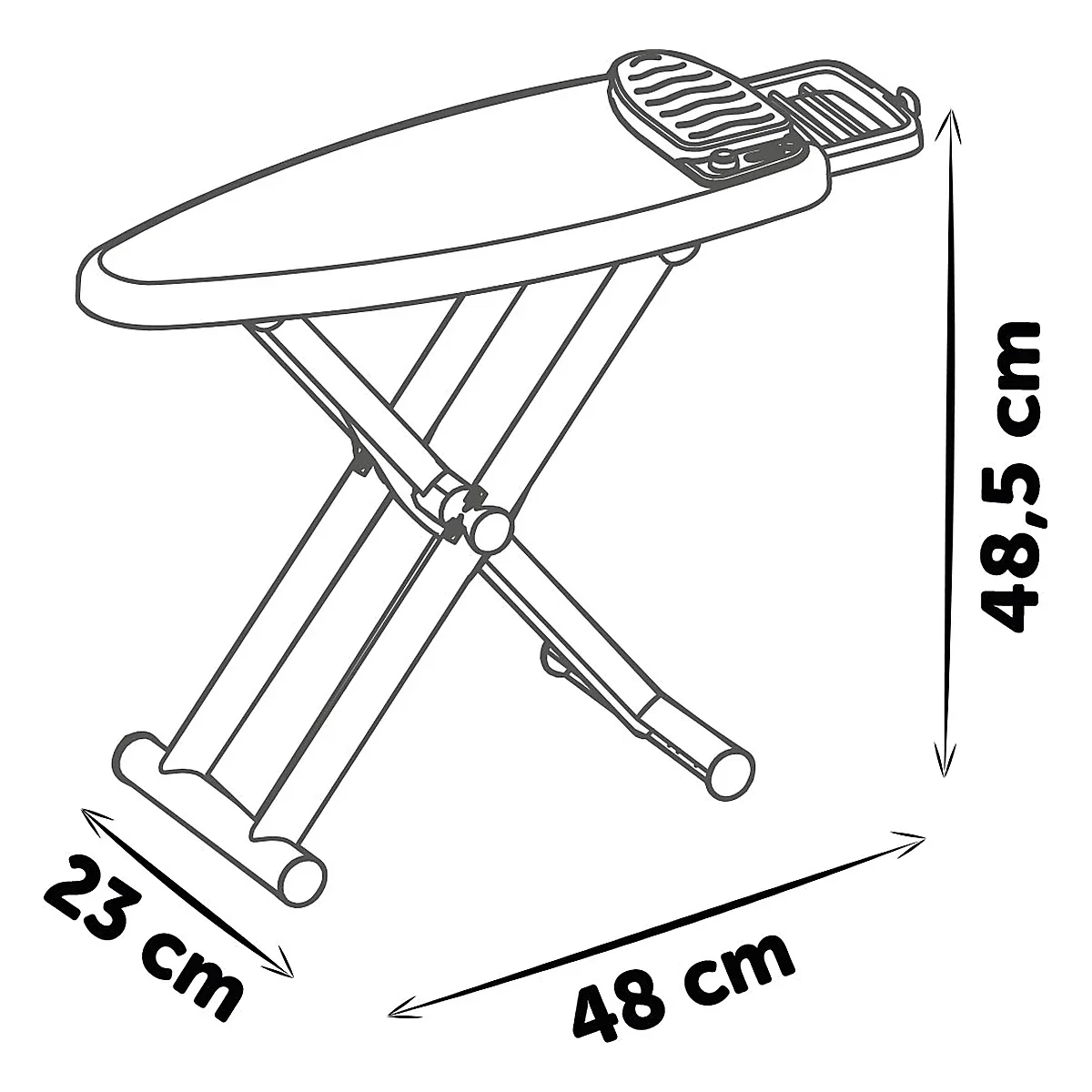 Masa si fier de calcat Tefal Ironing Board + Stream Iron, 9 accesorii Smoby 3 ani + [1]
