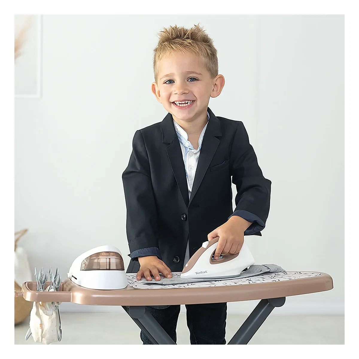 Masa si fier de calcat Tefal Ironing Board + Stream Iron, 9 accesorii Smoby 3 ani + [4]