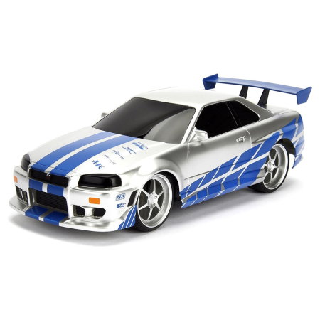 Masina Jada Toys Fast and Furious Nissan Skyline GTR 1:24 cu telecomanda 6 ani + [2]