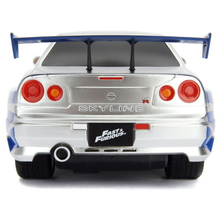 Masina Jada Toys Fast and Furious Nissan Skyline GTR 1:24 cu telecomanda 6 ani + [4]