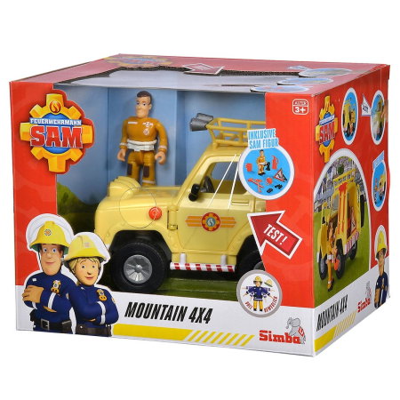 Masina Simba Fireman Sam Mountain 4x4 cu figurina 3 ani + [9]