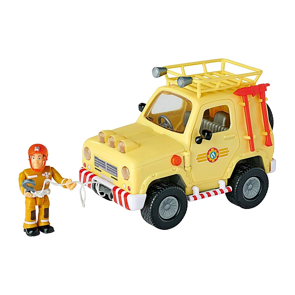 Masinute, trenulete, avioane - Masina Simba Fireman Sam Mountain 4x4 cu figurina 3 ani +