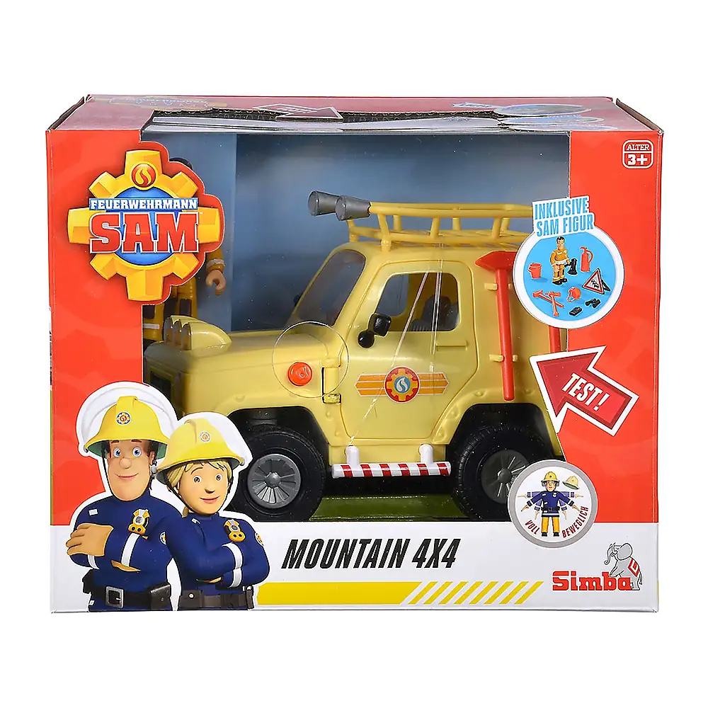 Masina Simba Fireman Sam Mountain 4x4 cu figurina 3 ani + [10]