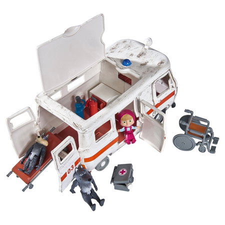 Masina Simba Masha and the Bear Ambulance cu accesorii 3 ani + [2]